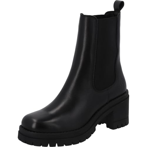 Palado Chelsea Boots Damen Nelma by Sila Sahin - moderne Boots Made in Portugal - leicht gefütterte Stiefel - bequeme Stiefeletten Schwarz UK6 - EU39 von Palado