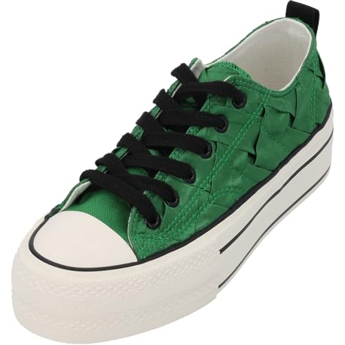 Palado Sneaker Damen Rubiza - Bequeme Turnschuhe im sportlichem Design - modisch und elegant ideal für Freizeit und Alltag grün UK5,5 - EU38 von Palado