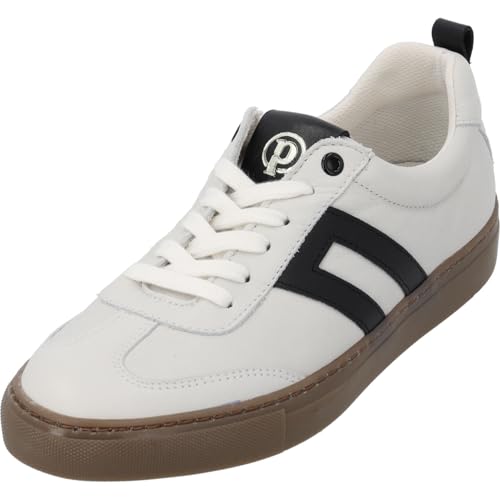 Palado Sneaker Damen Vebax -modische Turnschuhe aus Leder Made in Portugal - elegant und bequem - modernes und sportliches Design Weiß UK4,5 - EU37 von Palado