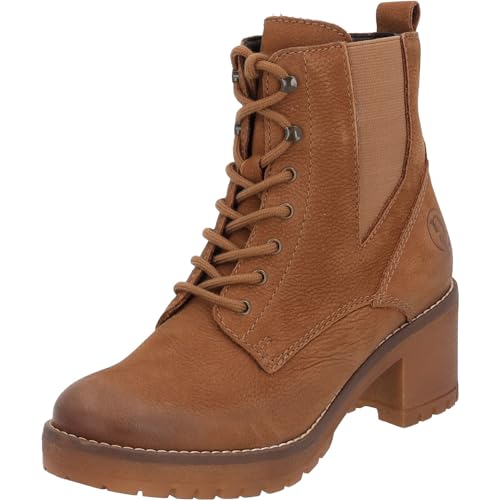 Palado Damen Stiefeletten Capraia - elegante ankle boots - hochwertige Winterschuhe aus feinstem Echtleder - bequeme Winterstiefel für Frauen - Schnürstiefeletten mit Blockabsatz Braun UK6 - EU39 von Palado