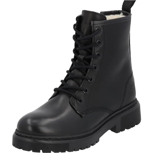 Palado Damen Stiefeletten Montecristo - Winterstiefel mit Reißverschluss - hochwertige Stiefel aus feinstem Echtleder - bequeme Winterschuhe für Frauen Schwarz Glanz UK8 - EU41 von Palado