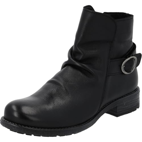 Palado Stiefeletten Damen Nernedo – bequeme Boots Made in Portugal - leicht gefütterte Stiefel - modische Ankle-Boots Schwarz UK5,5 - EU38 von Palado
