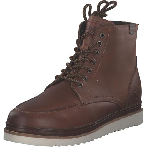 Palado Stiefeletten Herren Fullisar - bequeme Boots aus Leder - ungefütterte Stiefel für die Übergangszeit - moderne Schnürboots Braun UK10,5 - EU45 von Palado