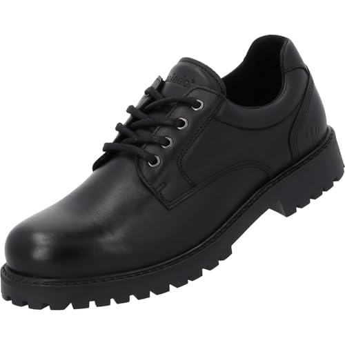 Palado Halbschuhe Herren Lamfin - Elegante Schnürschuhe Made in Portugal - modische Loafer - Bequeme Slipper Schwarz UK9 - EU42 von Palado