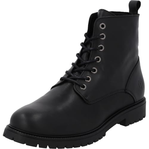 Palado Boots Herren Eillee - robuste Stiefeletten aus hochwertigem Rindsleder - leicht gefüttert - TPR-Sohle - Gefertigt in Portugal - ideal für Herbst und Winter Schwarz UK11,5 - EU46 von Palado
