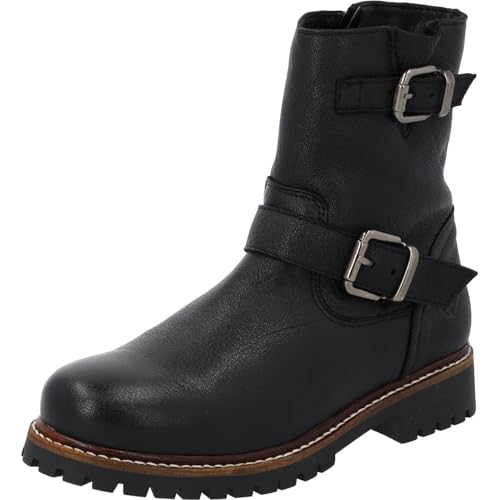 Palado Stiefeletten Mädchen Kids Avidee G – Stilvolle Stiefel aus Leder für Herbst & Winter – gefertigt in Portugal – robust, langlebig mit TPR-Sohle & leichter Fütterung Schwarz EU36 von Palado