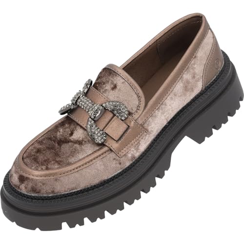 Palado Loafer Damen Cellica - elegante & modische Slipper - stylische Halbschuhe für jeden Anlass - ideal für die Übergangszeit Braun UK6 - EU39 von Palado
