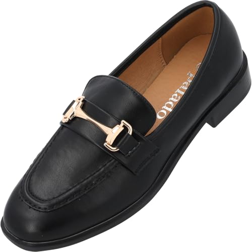 Palado Loafer Damen Skennu – elegante Halbschuhe - Slipper im zeitlosen Design - Sommerschuhe - modisch und bequem Schwarz UK5,5 - EU38 Palado Loafer Damen Skennu – elegante Halbschuhe - Slipper im zeitlosen Design - Sommerschuhe - modisch und bequem Schwarz UK5,5 - EU38 von Palado