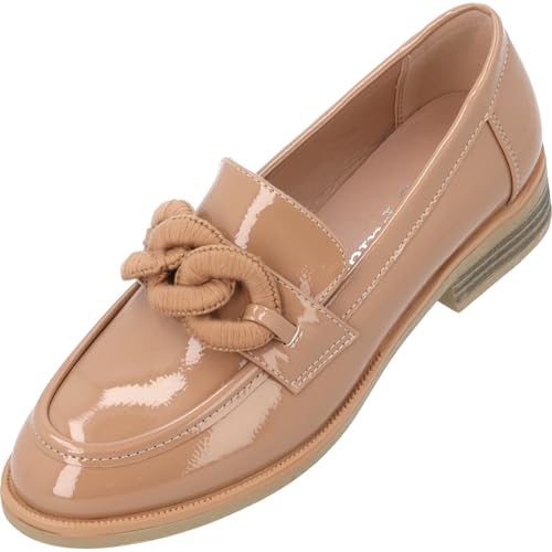 Palado Loafer Damen Zeisos – elegante Halbschuhe - Slipper im zeitlosen Design - Sommerschuhe - modisch und bequem Sand UK4,5 - EU37 von Palado