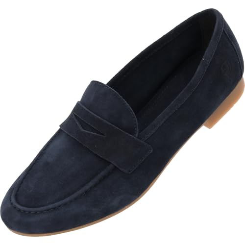 Palado Loafer Damen Zevrag – elegante Halbschuhe - Slipper im zeitlosen Design - Sommerschuhe - modisch und bequem Navy UK6 - EU39 von Palado