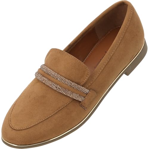 Palado Loafers Damen Koow by Sila Sahin - elegante Halbschuhe - Slipper im zeitlosen Design - Sommerschuhe - modisch und bequem Sand UK7 - EU40 von Palado