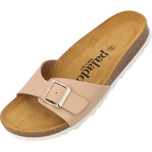 Palado Pantoletten Damen Malta Matt – gefertigt in Spanien – Veloursleder-Decksohle – matte Oberfläche – Weichfußbett für besten Komfort Cremebeige UK7 - EU40 Palado Pantoletten Damen Malta Matt – gefertigt in Spanien – Veloursleder-Decksohle – matte Oberfläche – Weichfußbett für besten Komfort Cremebeige UK7 - EU40 von Palado