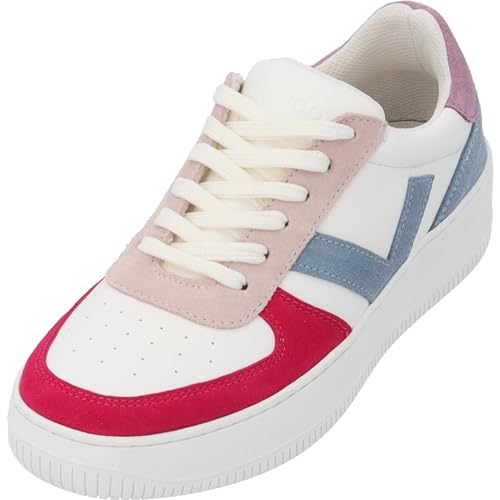 Palado Sneaker Damen Domian - modische Turnschuhe aus Leder Made in Portugal - elegant und bequem - vielseitiger sportlicher Look Weiß UK4,5 - EU37 von Palado