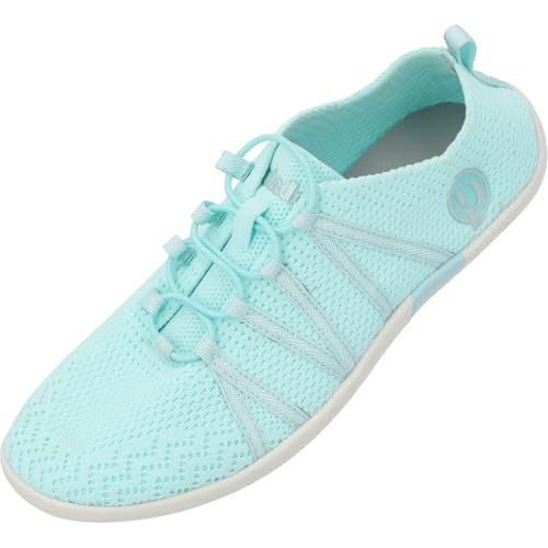 Palado Sneaker Damen Lostos - modische Turnschuhe mit Schnellschnürsystem - elegant und bequem - vielseitiger sportlicher Look Türkis UK8 - EU41 von Palado