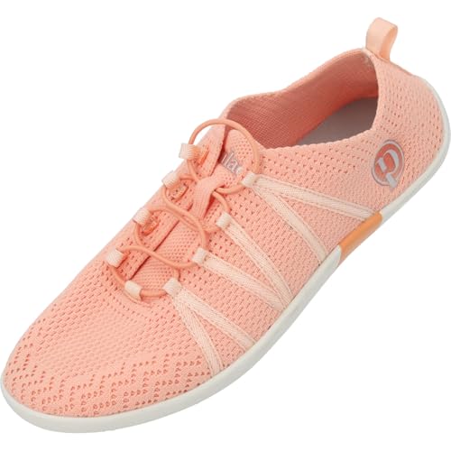 Palado Sneaker Damen Lostos - modische Turnschuhe mit Schnellschnürsystem - elegant und bequem - vielseitiger sportlicher Look Pfirsich UK6 - EU39 von Palado
