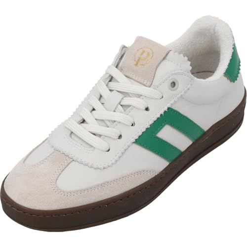 Palado Sneaker Damen Ololana – Bequeme Turnschuhe Made in Portugal - elegant und modisch - sportliches Design Weiß/Grün UK5,5 - EU38 von Palado