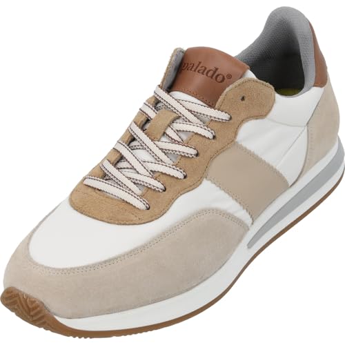 Palado Sneaker Herren Brikas - modische Turnschuhe aus Leder - elegant und bequem - vielseitiger sportlicher Look Beige UK8 - EU41 Palado Sneaker Herren Brikas - modische Turnschuhe aus Leder - elegant und bequem - vielseitiger sportlicher Look Beige UK8 - EU41 von Palado