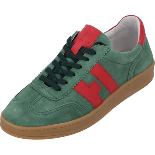 Palado Sneaker Herren Qidan - modische Turnschuhe aus Leder Made in Portugal - elegant und bequem - vielseitiger sportlicher Look Grün UK9 - EU42 von Palado