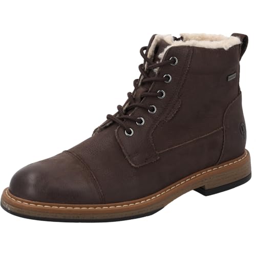 Palado Stiefel Herren Adfaren – elegante Boots aus edlem Rindsleder – warm gefütterte Stiefeletten – Winterschuhe für kalte Herbst- und Wintertage Braun UK10 - EU44 von Palado
