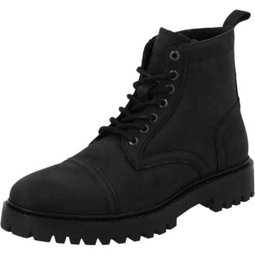 Palado Stiefel Herren Roglen - bequeme Boots Made in Portugal - leicht gefütterte Stiefeletten - modische Ankle-Boots Schwarz UK8 - EU41 von Palado