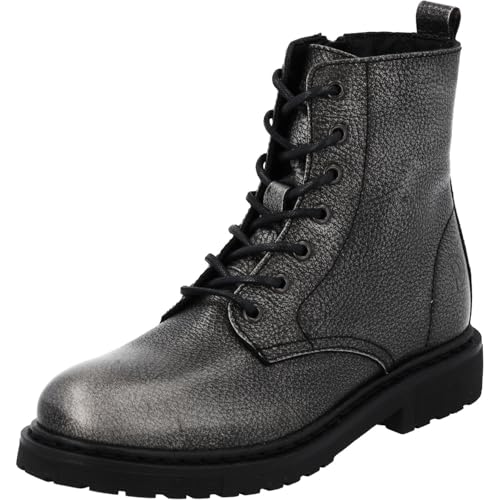 Palado Stiefeletten Damen Biak – bequeme Boots Made in Portugal - leicht gefütterte Stiefel - modische Winterschuhe Silbergrau UK6 - EU39 von Palado
