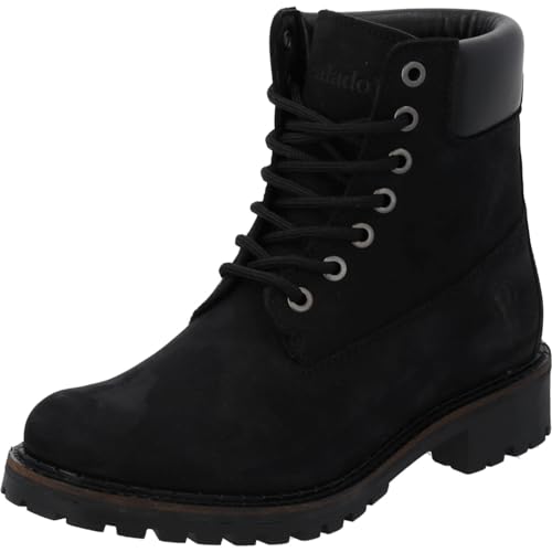 Palado Stiefeletten Damen Funnall – robuste Stiefel Made in Portugal – warm gefütterte Boots – bequeme Winterschuhe Schwarz UK6 - EU39 Palado Stiefeletten Damen Funnall – robuste Stiefel Made in Portugal – warm gefütterte Boots – bequeme Winterschuhe Schwarz UK6 - EU39 von Palado
