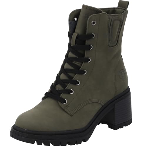 Palado Stiefeletten Damen Kaence - bequeme Boots - leicht gefütterte Stiefel - modische Winterschuhe Khaki UK3,5 - EU36 von Palado