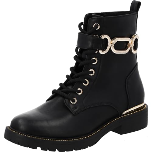 Palado Stiefeletten Damen Layala – robuste Boots - ungefütterte Stiefel für die Übergangszeit - stylische Ankle-Boots Schwarz UK6 - EU39 von Palado