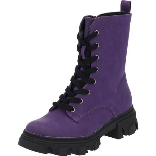 Palado Stiefeletten Damen Lefkada 2 – gefertigt aus strapazierfähigem, pflegeleichtem Material – leicht gefüttert – stylischer Begleiter für Herbst und Winter. Violett UK4,5 - EU37 von Palado