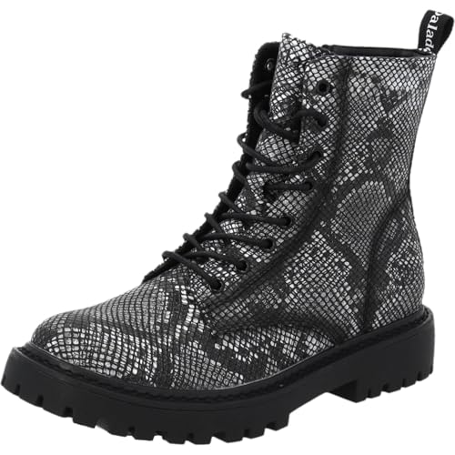 Palado Stiefeletten Damen Liklys by Sila Sahin - bequeme Boots - leicht gefütterte Stiefel - modische Ankle-Boots Snake UK5,5 - EU38 von Palado
