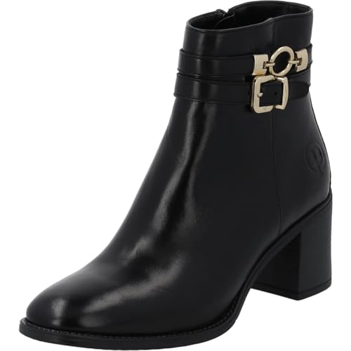 Palado Stiefeletten Damen Malmeas – elegante Stiefel aus Schafsleder - leicht gefütterte Boots - modische Ankle-Boots Schwarz UK6 - EU39 von Palado