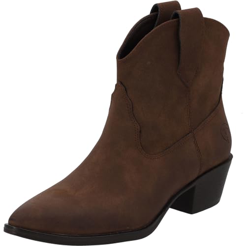 Palado Stiefeletten Damen Mirya - Cowboystiefel für Frauen - elegante Boots mit Absatz - modische Winterschuhe - bequeme Winterstiefel - stilvolle Damenstiefel Braun UK6 - EU39 von Palado