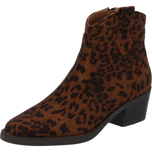 Palado Stiefeletten Damen Nerira by Sila Sahin - moderne Stiefel - ungefütterte Boots für die Übergangszeit - modische Ankle-Boots Leo Glitzer UK5,5 - EU38 von Palado