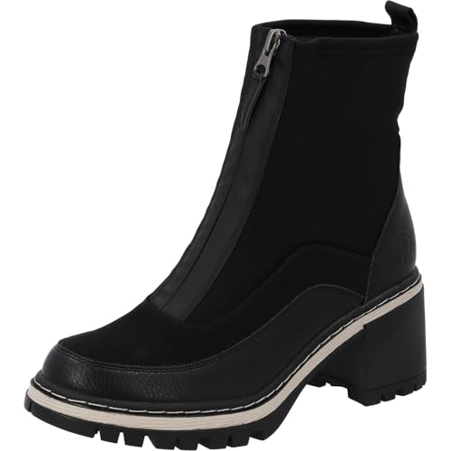Palado Stiefeletten Damen Olania – moderne Boots - leicht gefütterte Stiefel - elegante Ankle-Boots Schwarz UK6 - EU39 von Palado