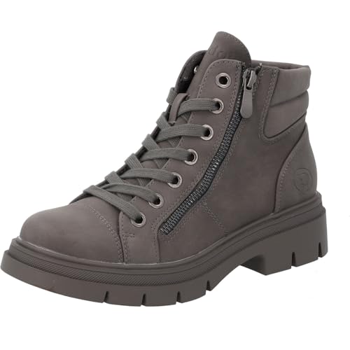 Palado Stiefeletten Damen Salnos - warme & bequeme Winterschuhe für Frauen mit rutschfester Gummisohle - moderne Boots mit Blockabsatz für Herbst & Winter Grau UK5,5 - EU38 von Palado