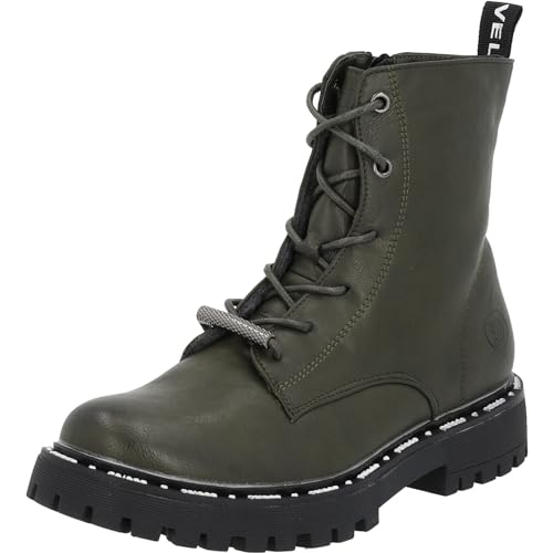 Palado Stiefeletten Damen Sideros - gefertigt aus strapazierfähigem Obermaterial - leicht gefüttert für Komfort - modernes Design - rutschfeste Profilsohle für sicheren Halt Khaki Green UK3,5 - EU36 von Palado