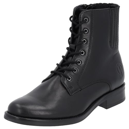 Palado Stiefeletten Damen Silba - Winterstiefel mit Reißverschluss - modische Stiefel mit Absatz - bequeme Winterschuhe für Frauen black UK6 - EU39 von Palado