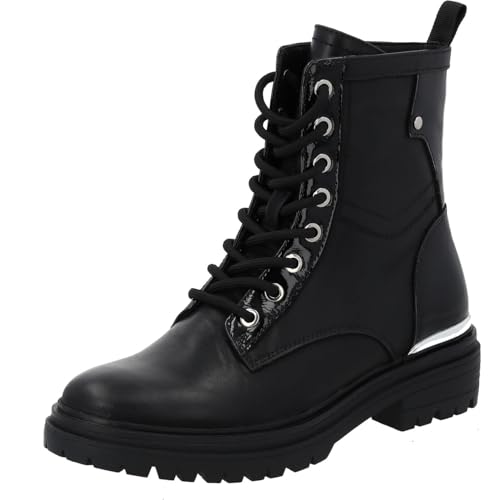 Palado Stiefeletten Damen Sthede – modische Boots - ungefütterte Stiefel für die Übergangszeit - robuste Schnürstiefel Schwarz UK5,5 - EU38 von Palado