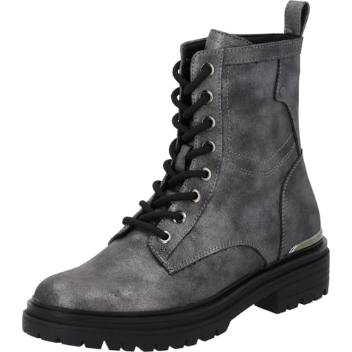 Palado Stiefeletten Damen Sthede – aus hochwertigem Kunstleder – ungefüttert – mit robuster TPR-Sohle – stilvolles & bequemes Design für Freizeit & Alltag Silber Metallic UK3,5 - EU36 von Palado