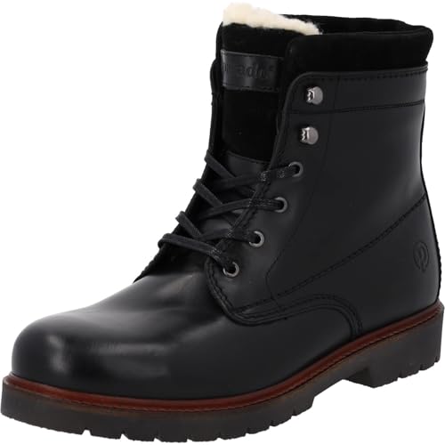 Palado Stiefeletten Herren Ocobs – bequeme Boots Made in Portugal - warm gefütterte Stiefel - elegante Winterschuhe Schwarz UK8 - EU41 von Palado