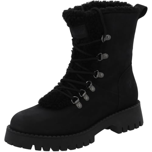 Palado Stiefel Damen Torrisa - bequeme Boots Made in Portugal - warm gefütterte Stiefeletten - modische Winterschuhe Schwarz UK6 - EU39 von Palado
