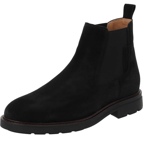 Palado Chelsea Boots Herren Yenrel - elegante Stiefeletten Made in Portugal - leicht gefütterte Ankle-Boots - modische Stiefel Schwarz UK9 - EU42 von Palado