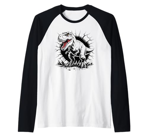 Dinosaurier T- REX Tyrannosaurus Rex Cooles Dino Jungen Raglan Dinosaurier T- REX Tyrannosaurus Rex Cooles Dino Jungen Raglan von Paläontologie Dinosaurier Skelett Wissenschaft