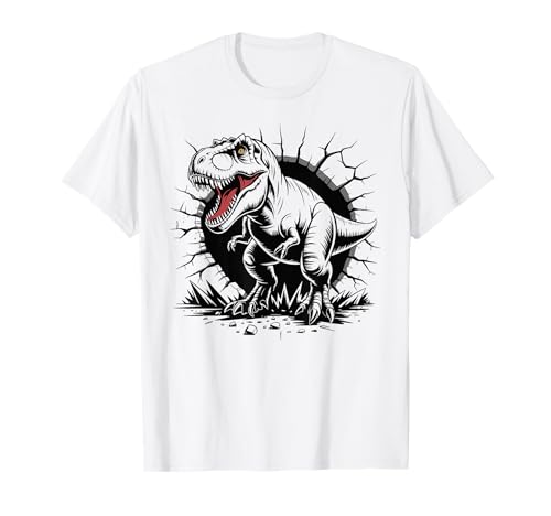 Dinosaurier T- REX Tyrannosaurus Rex Cooles Dino Jungen T-Shirt Dinosaurier T- REX Tyrannosaurus Rex Cooles Dino Jungen T-Shirt von Paläontologie Dinosaurier Skelett Wissenschaft