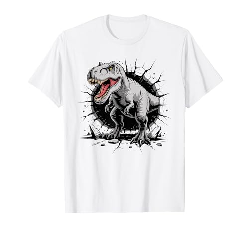 Dinosaurier T- REX Tyrannosaurus Rex Cooles Dino Jungen T-Shirt Dinosaurier T- REX Tyrannosaurus Rex Cooles Dino Jungen T-Shirt von Paläontologie Dinosaurier Skelett Wissenschaft