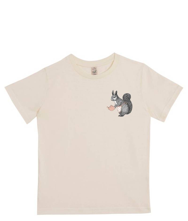 Tea Time Eichhörnchen Kinder T-Shirt von PalamarDesigns
