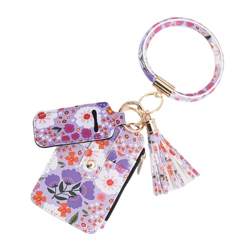 Palaufr Kreditkartenetui mit Blumenmuster, Kartenetui mit Blumenmuster | Schlankes Portemonnaie mit Kreditkartenetui,Süßes dünnes Reise-Kartenetui, süßes kleines Kartenportemonnaie, tragbares, von Palaufr