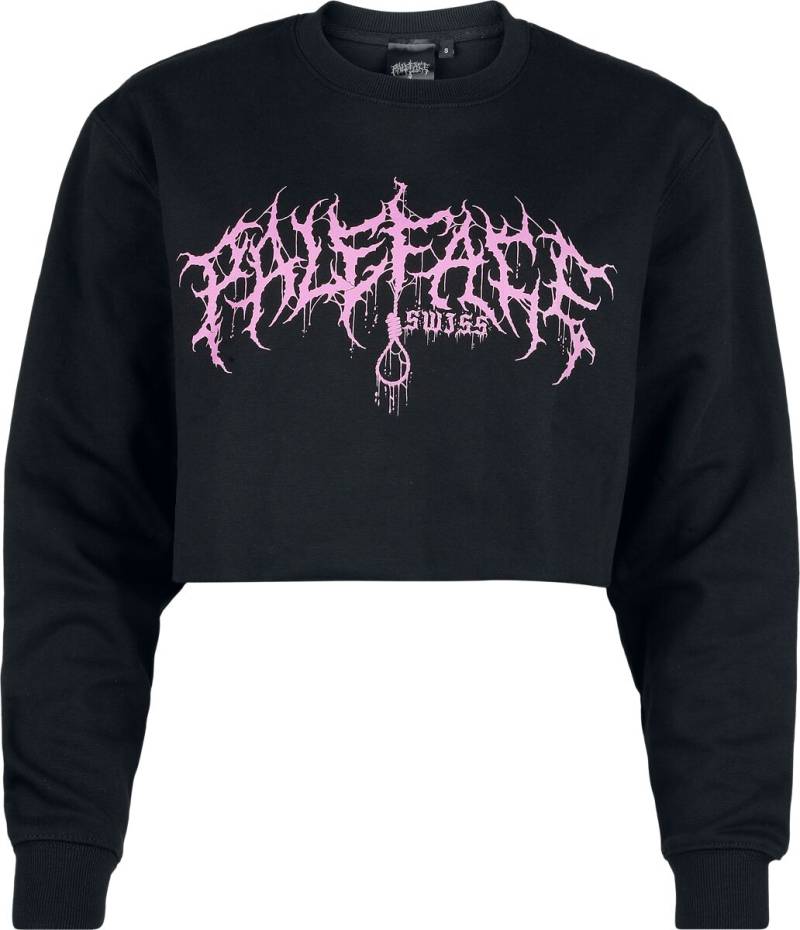 Paleface Swiss Sweatshirt - Pink Logo - S bis XL - für Damen - Größe L - schwarz  - EMP exklusives Merchandise! von Paleface Swiss