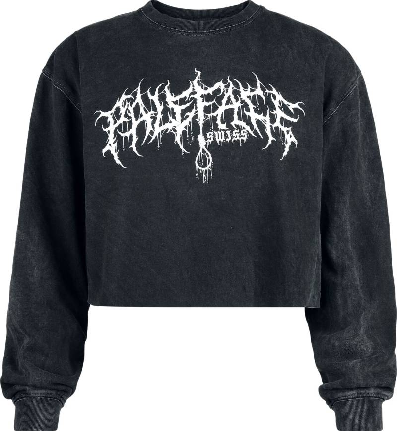 Paleface Swiss White Logo Sweatshirt dunkelgrau in S von Paleface Swiss