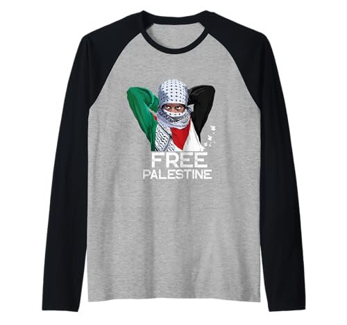 Palästina Girl Free Palästina Schal Shemagh Raglan von Palestine Gaza, Free Palestine
